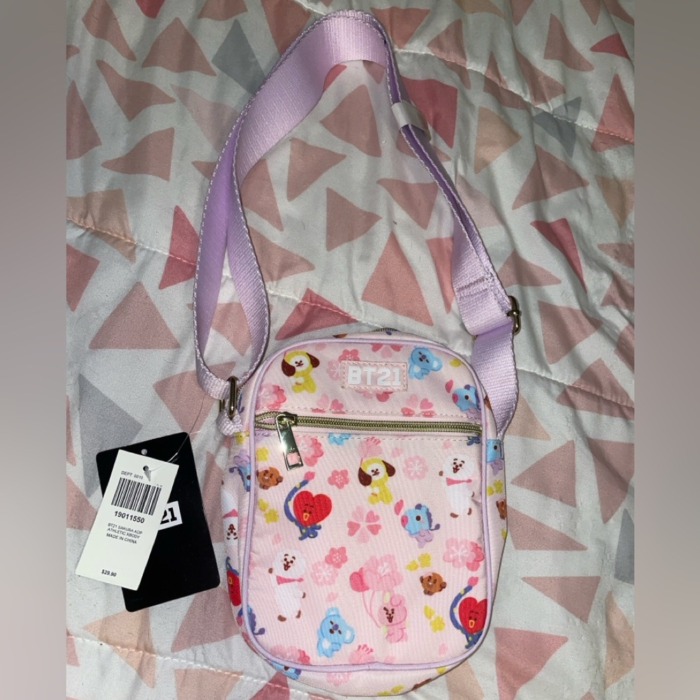 BT21 Pink Crossbody Bag